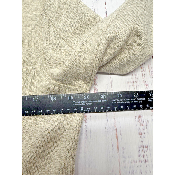 SwissTech Jacket Women's Size L Long Sleeve Sherpa Lined Fleece Full Zip Oatmeal - Picture 8 of 8